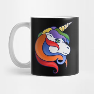 Retro Rainbow Unicorn Mug